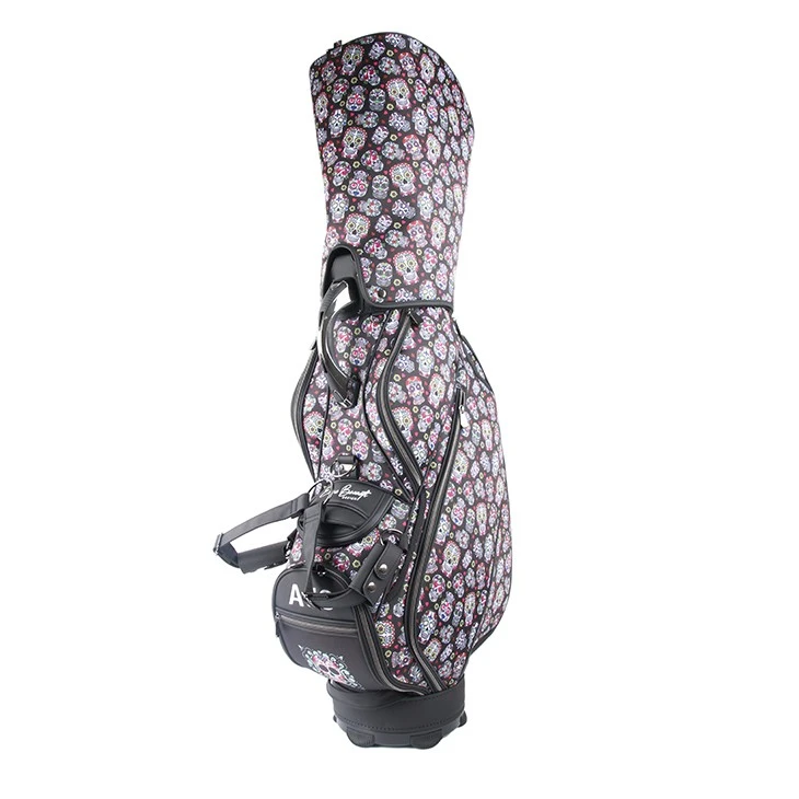 Skull PU Golf Caddy Bag